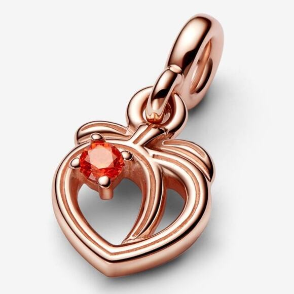 Authentic Pandora ME Cheeky Peach Mini Dangle Charm 14k Rose Gold Plated - Picture 4 of 6